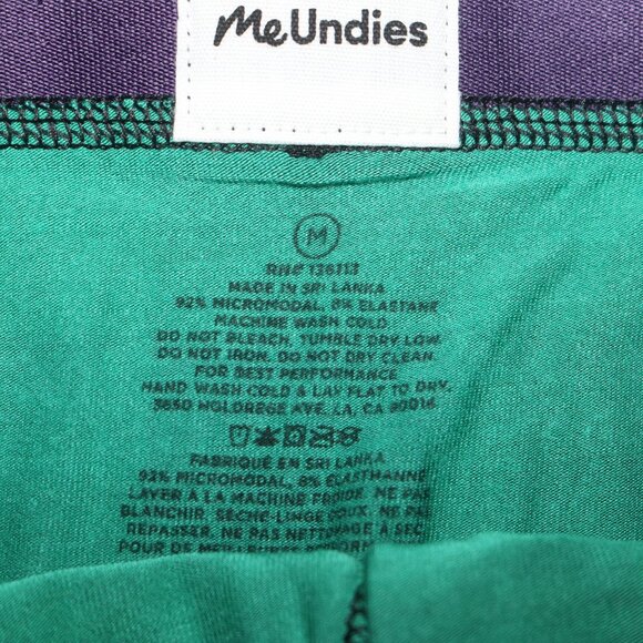 MeUndies green plaid men's Trunks size medium - LAST One!! - Picture 3 of 3